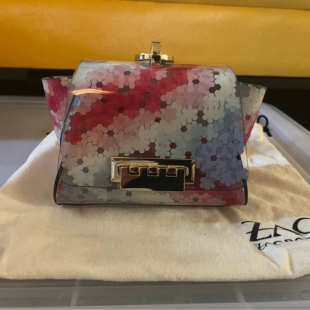 ZAC Zac Posen Clear Multicolor Floral Mini Bag